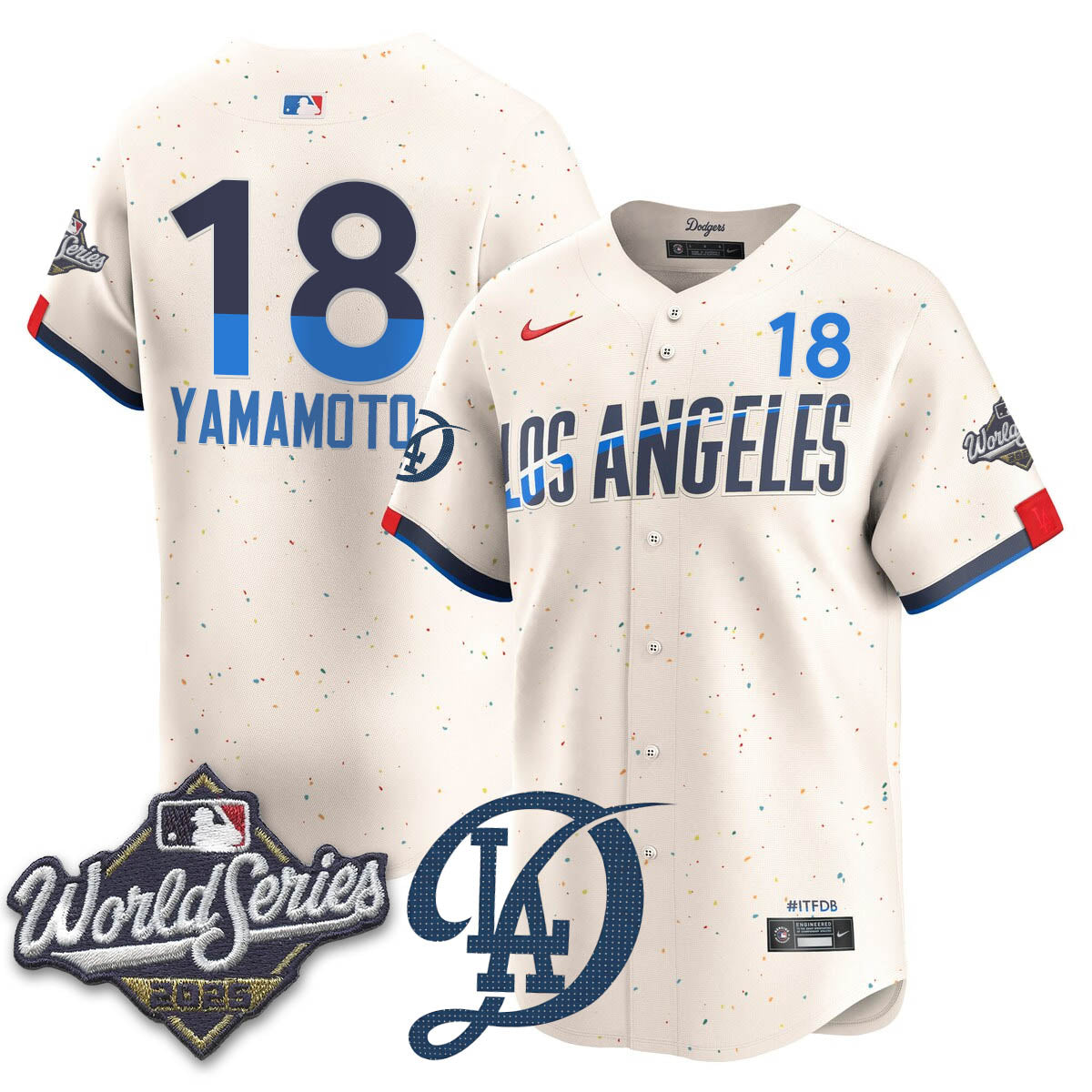 LAD 2025 World Series Jersey - All Stitched-DTD