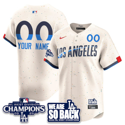 LAD 2025 NL West Division Champions Jersey - All Stitched-DTD