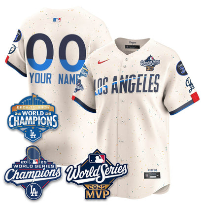 Yoshinobu Yamamoto LAD 2025 World Series MVP Jersey - All Stitched-DTD