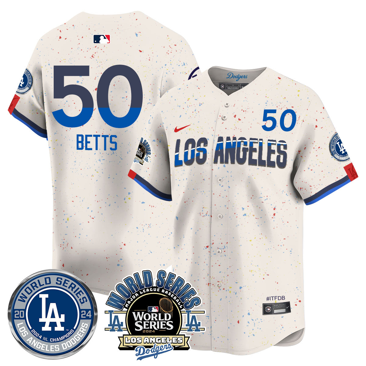 LAD World Series 2024 Jersey - All Stitched-DTD