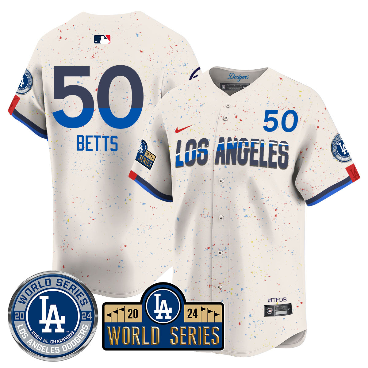 LAD World Series 2024 Jersey - All Stitched-DTD