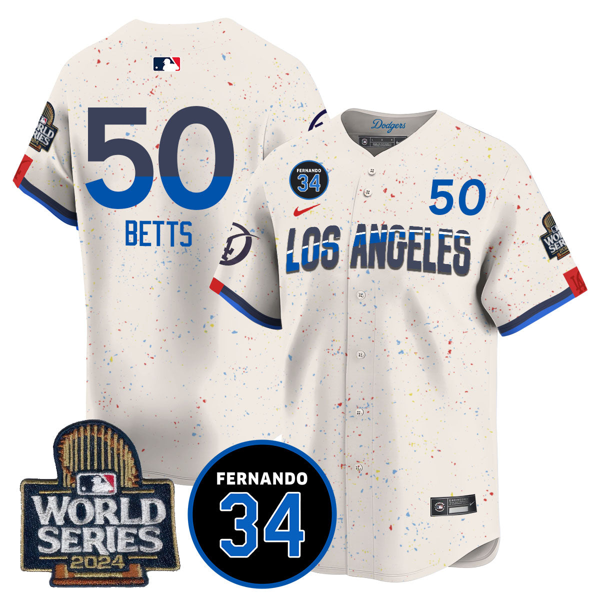 Dodgers Fernando Valenzuela Memorial Jersey - All Stitched-DTD