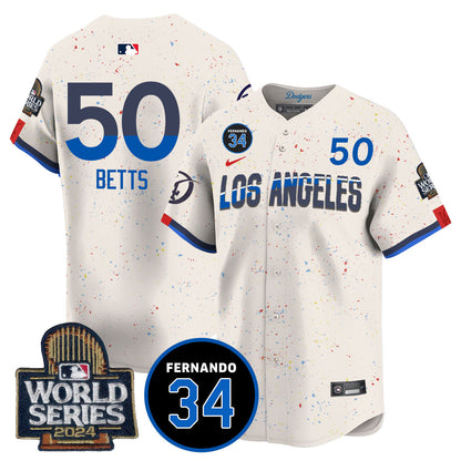 Dodgers Fernando Valenzuela Memorial Jersey - All Stitched-DTD