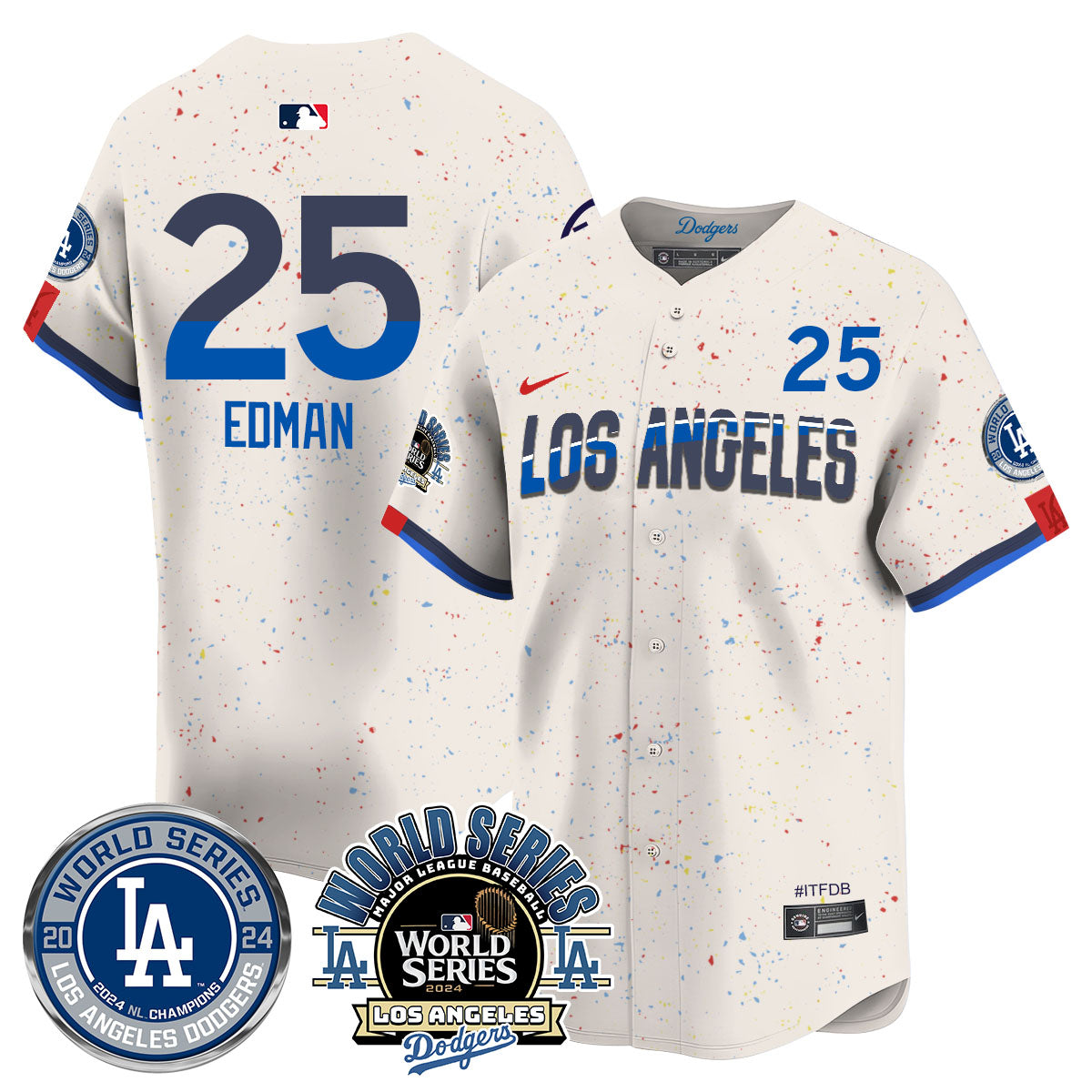 LAD World Series 2024 Jersey - All Stitched-DTD