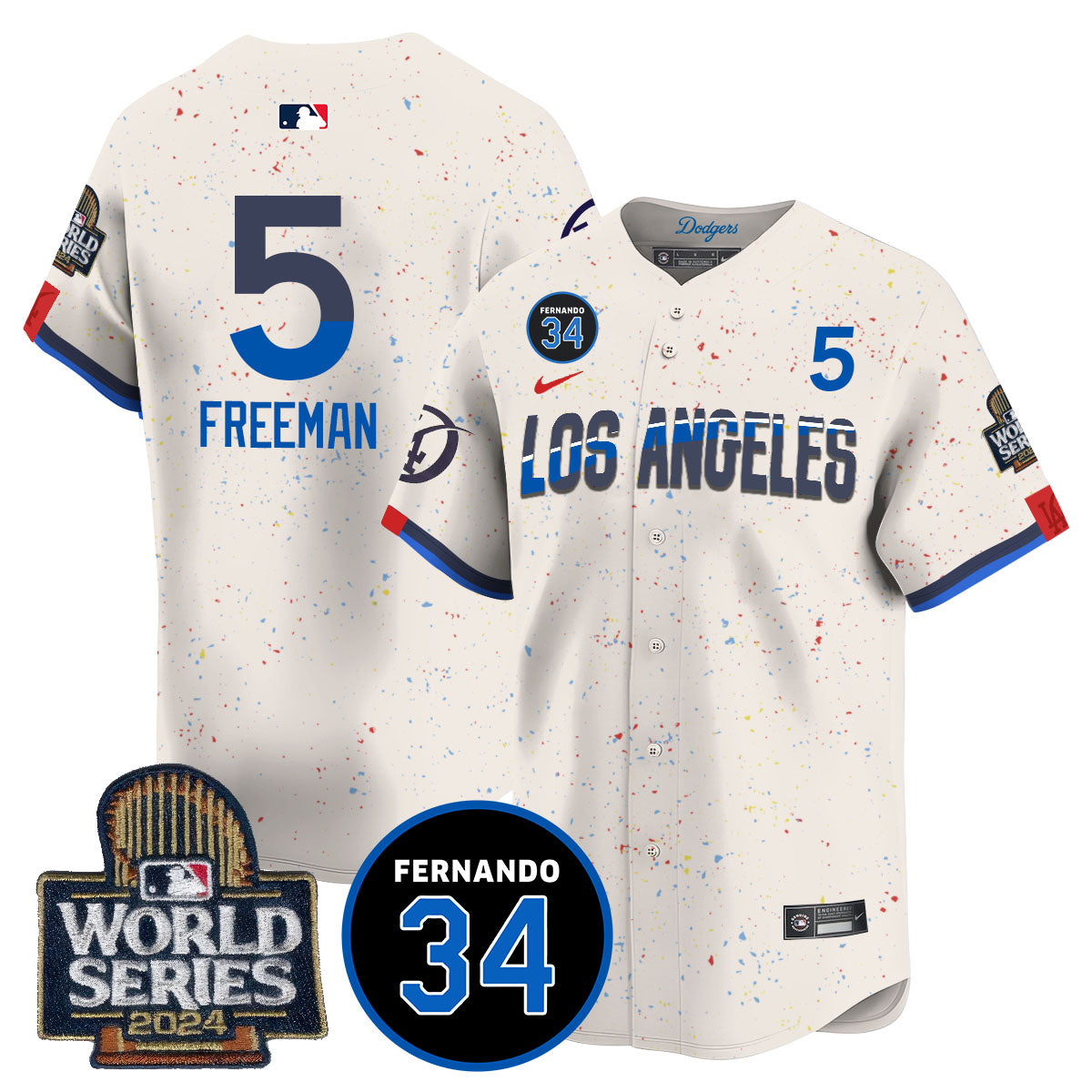 Dodgers Fernando Valenzuela Memorial Jersey - All Stitched-DTD