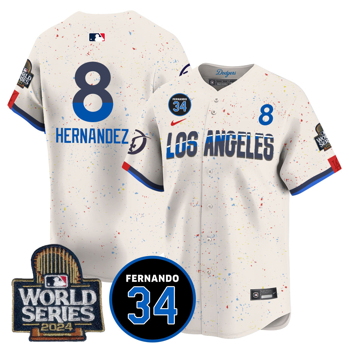 Dodgers Fernando Valenzuela Memorial Jersey - All Stitched-DTD