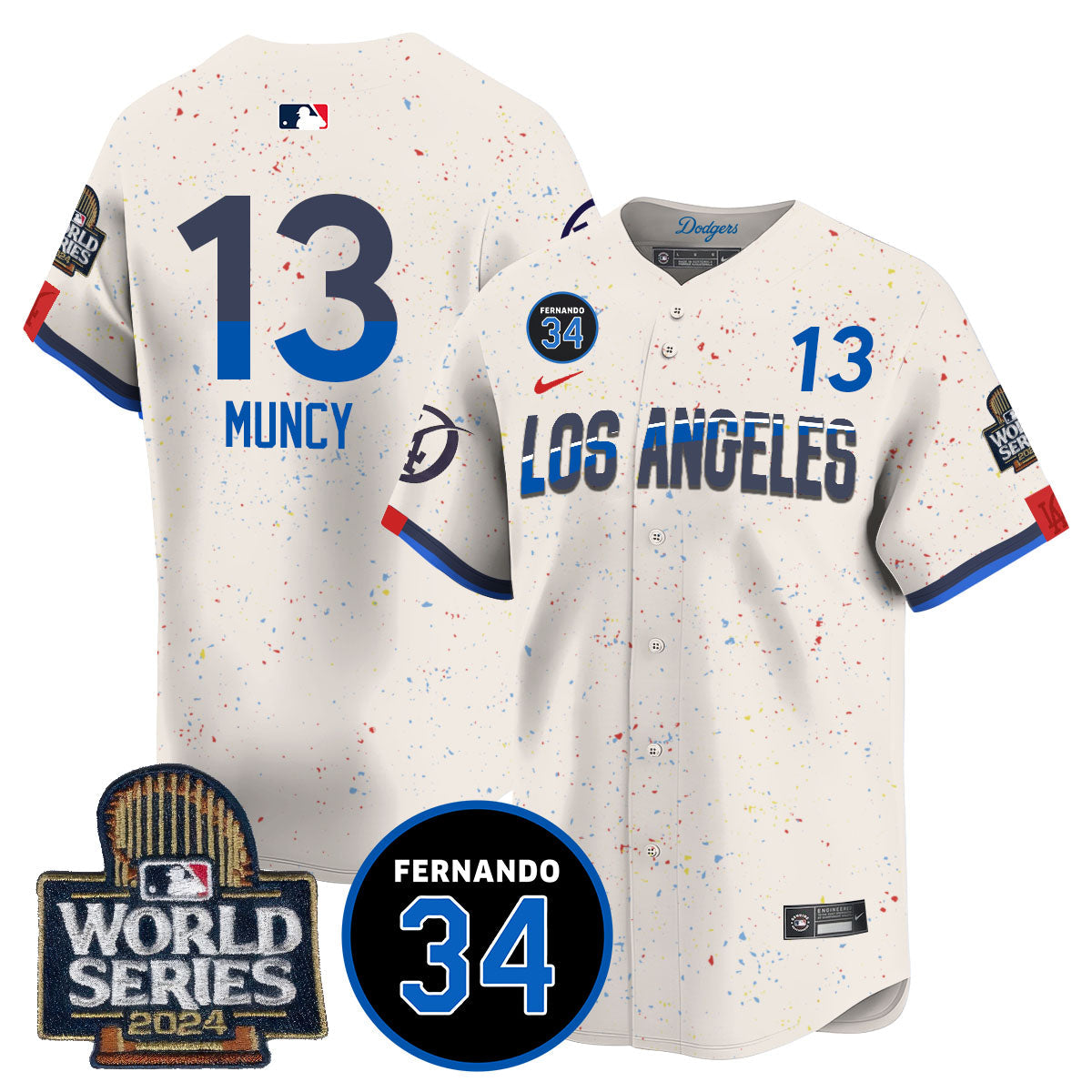 Dodgers Fernando Valenzuela Memorial Jersey - All Stitched-DTD