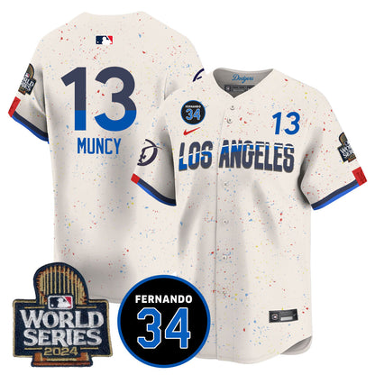 Dodgers Fernando Valenzuela Memorial Jersey - All Stitched-DTD