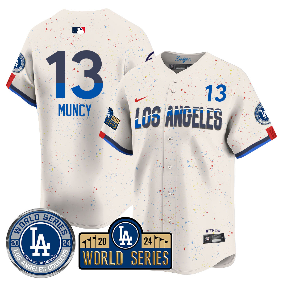 LAD World Series 2024 Jersey - All Stitched-DTD