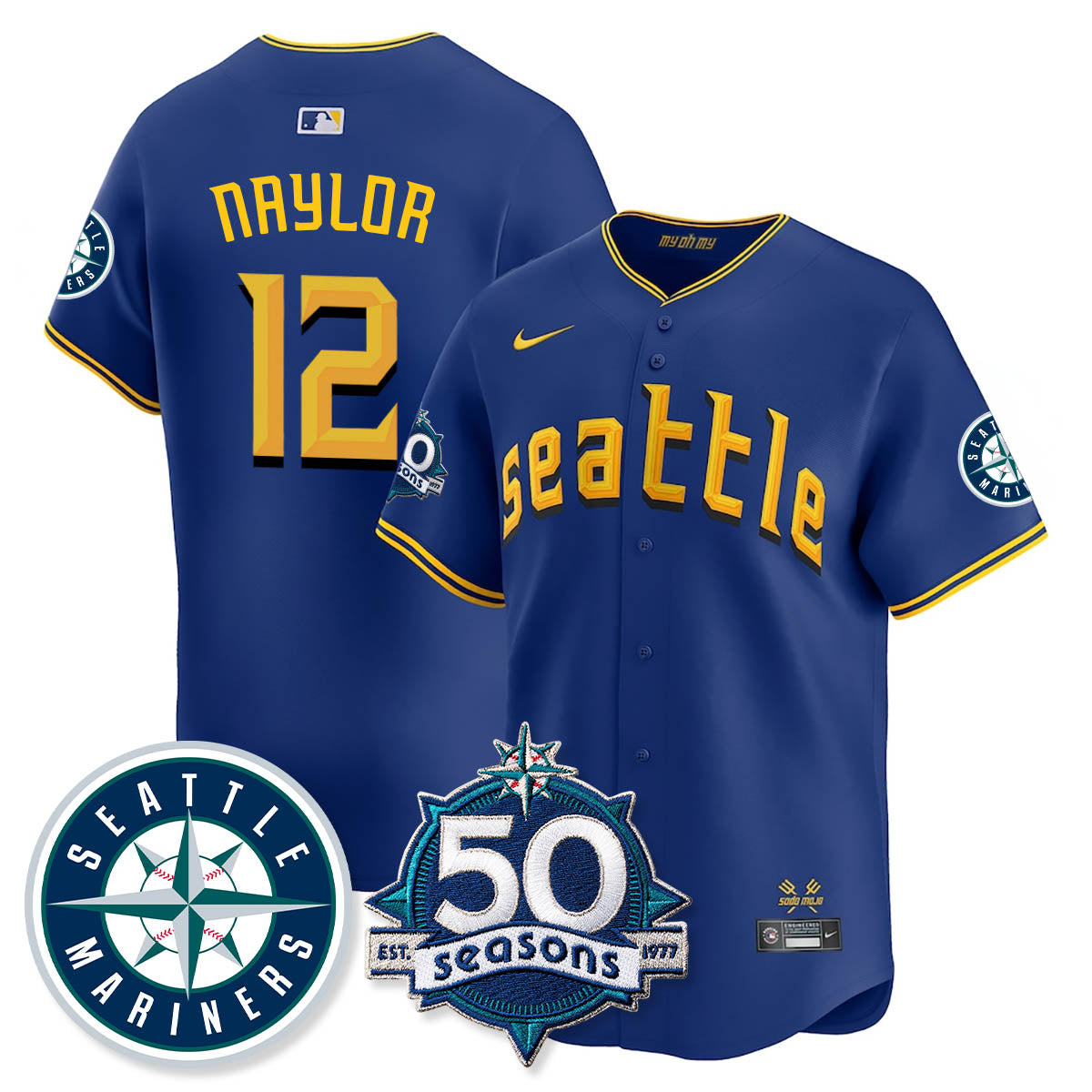 SEA Vapor Premier Limited Jersey - 50th Anniversary - All Stitched-DTD