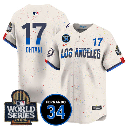 Dodgers Fernando Valenzuela Memorial Jersey - All Stitched-DTD