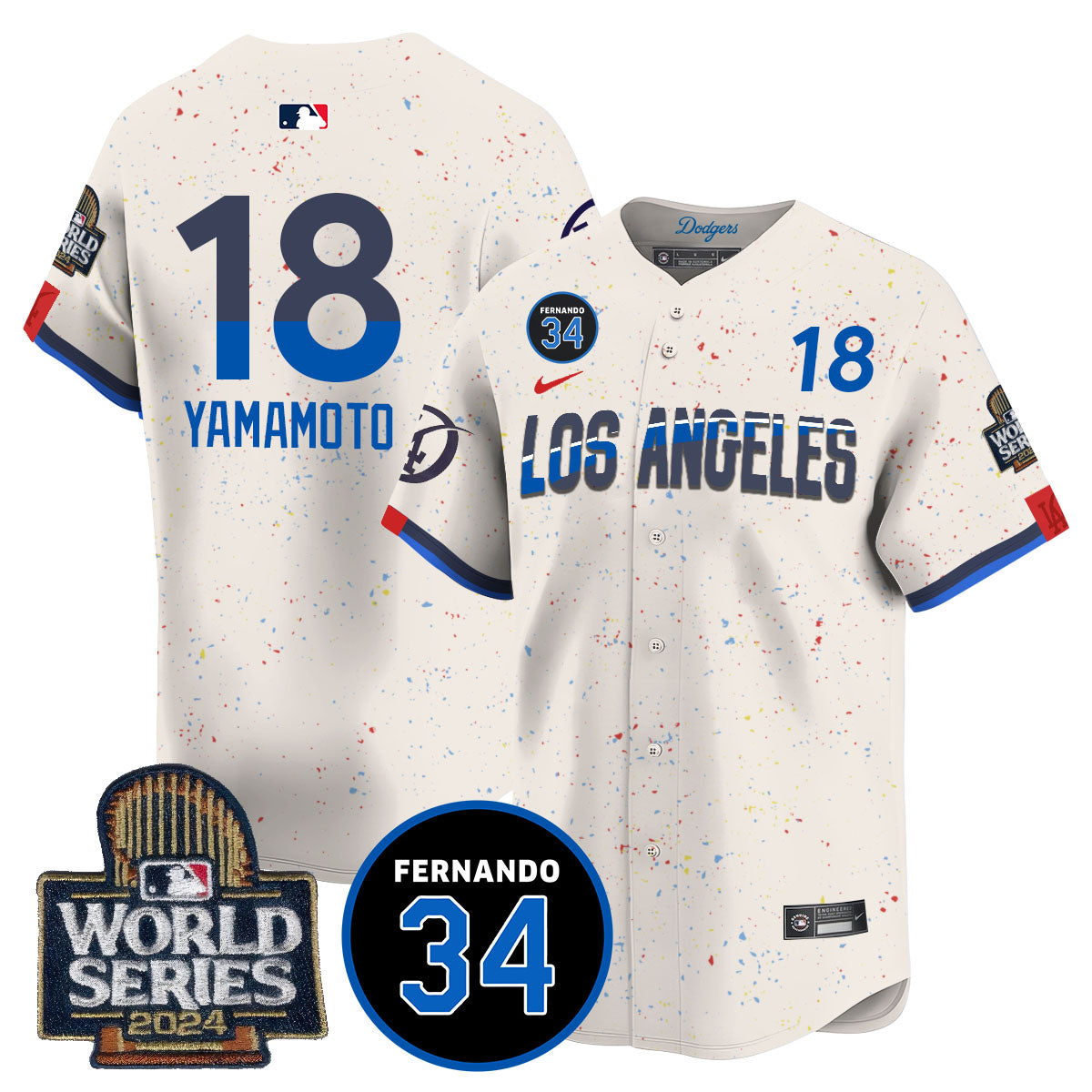 Dodgers Fernando Valenzuela Memorial Jersey - All Stitched-DTD