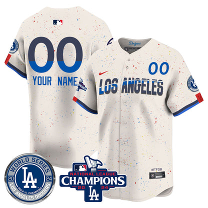 LAD World Series NL Champions Custom Jersey - All Stitched-DTD