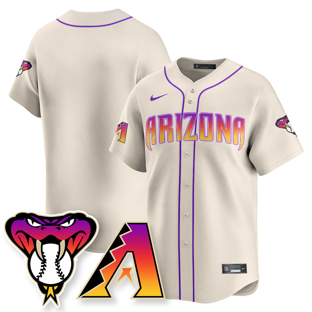 ARI 2025 City Connect Concept Jersey - All Stitched-DTD