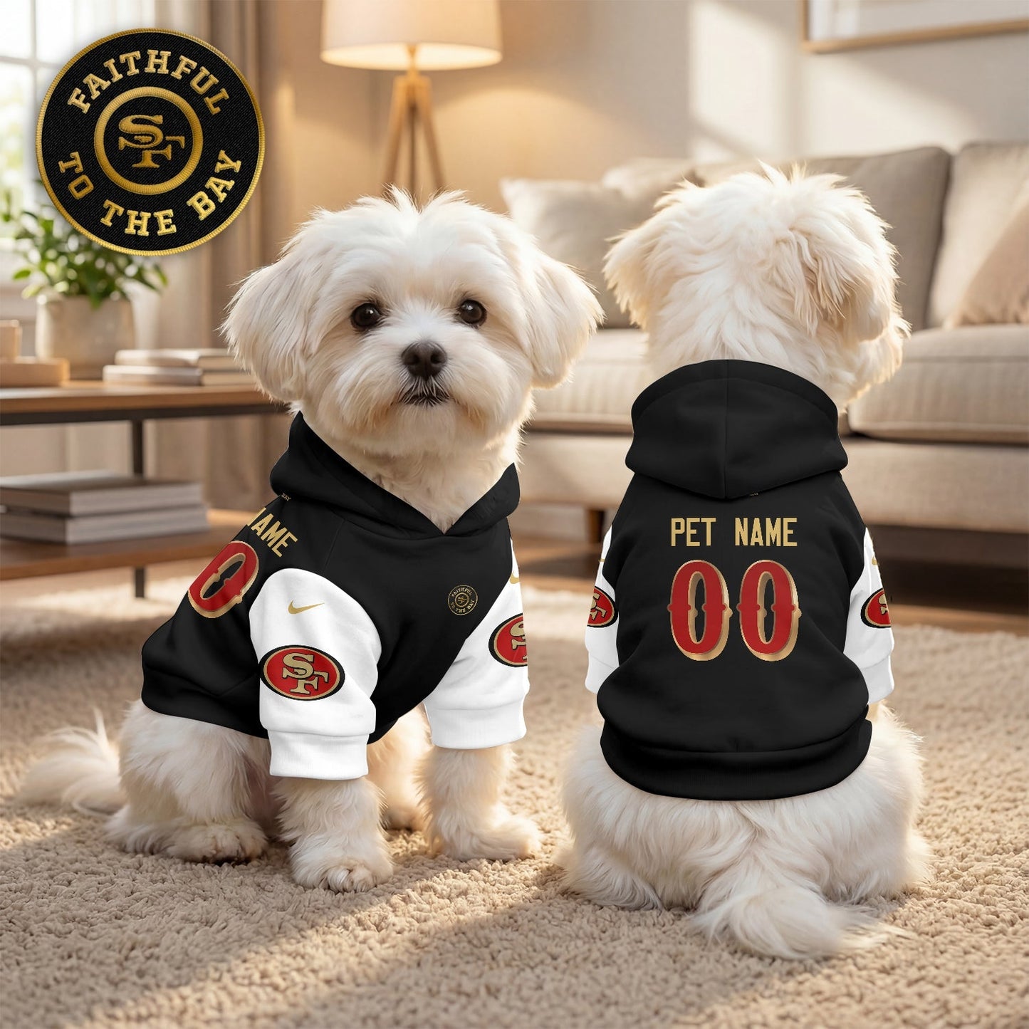 SF Faithful To The Bay “Rivalries” Pet Hoodie-DTD