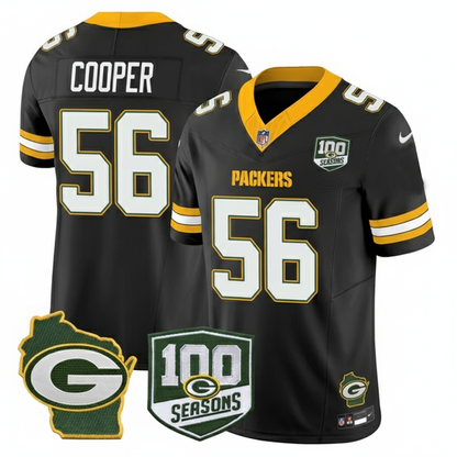 GB 100th Season & Home Patch Vapor Limited Jersey - All Stitched-DTD