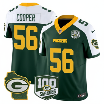 GB 100th Season & Home Patch Vapor Limited Jersey - All Stitched-DTD