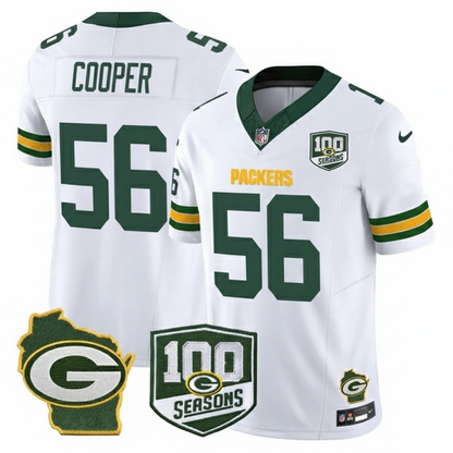 GB 100th Season & Home Patch Vapor Limited Jersey - All Stitched-DTD