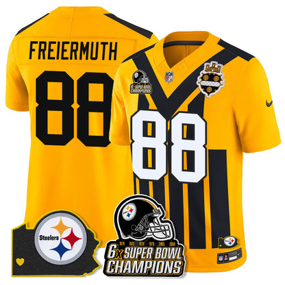 PIT 6-Time Champions Patch Vapor Limited Jersey - All Stitched-DTD