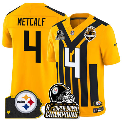 PIT 6-Time Champions Patch Vapor Limited Jersey - All Stitched-DTD