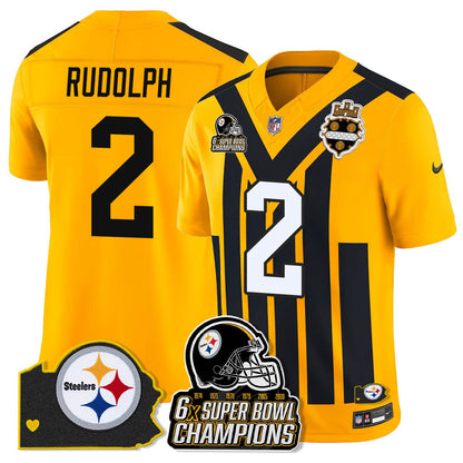PIT 6-Time Champions Patch Vapor Limited Jersey - All Stitched-DTD