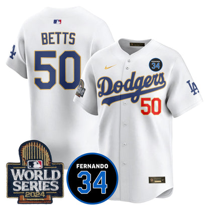 Dodgers Fernando Valenzuela Memorial Jersey - All Stitched-DTD