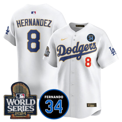 Dodgers Fernando Valenzuela Memorial Jersey - All Stitched-DTD