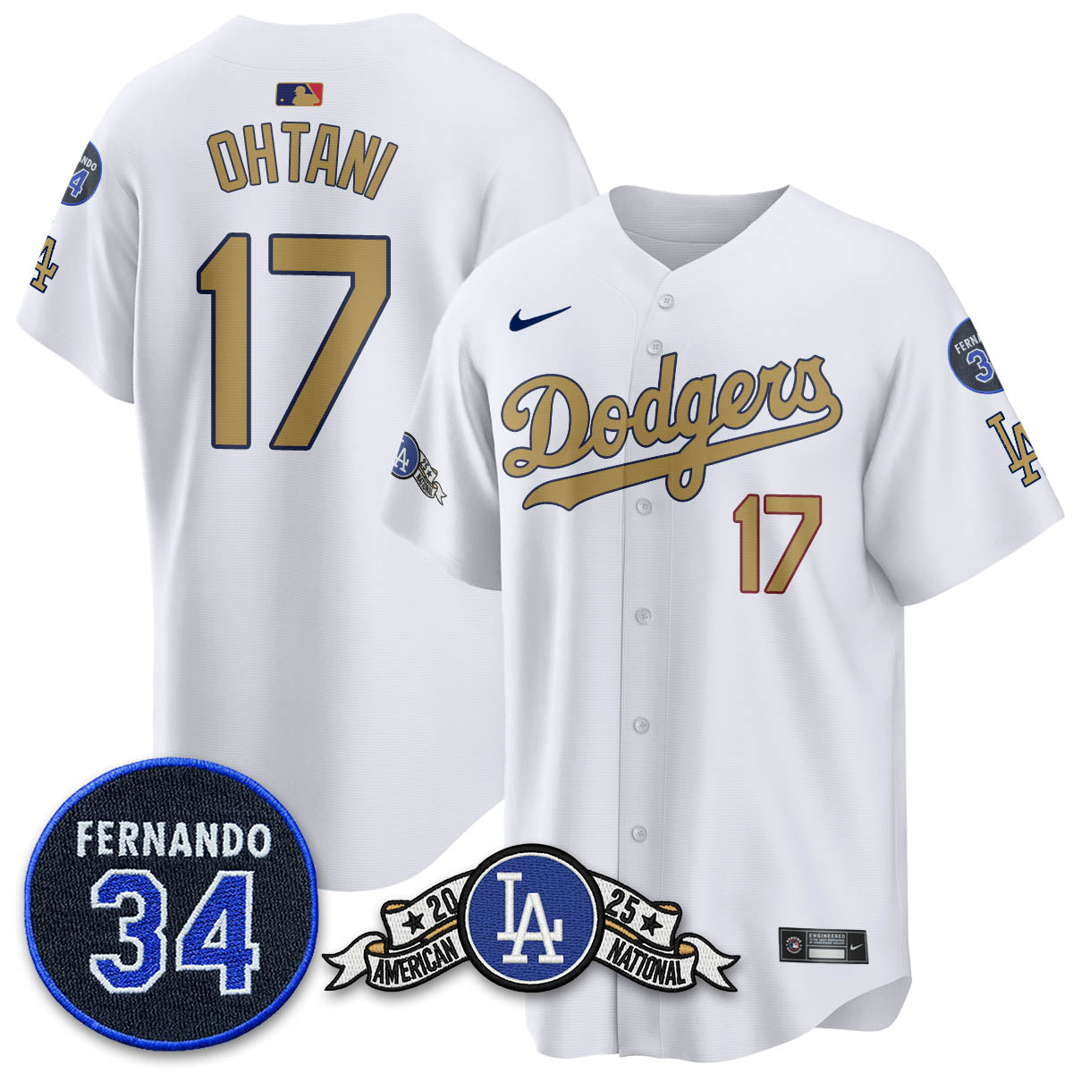 LAD 2025 National League Champions Jersey - All Stitched-DTD