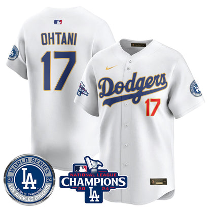 LAD World Series NL Champions Jersey - All Stitched-DTD