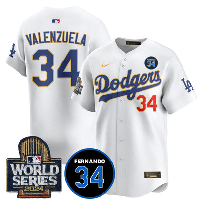 Dodgers Fernando Valenzuela Memorial Jersey - All Stitched-DTD