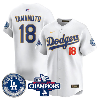 LAD World Series NL Champions Jersey - All Stitched-DTD