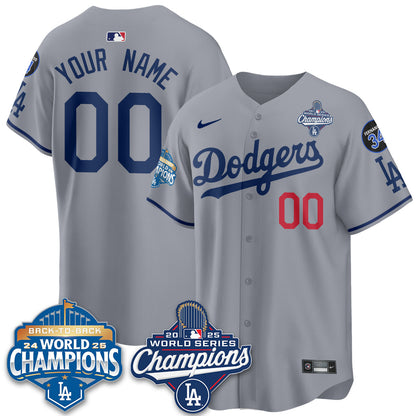Custom LAD 2025 World Series Champions Jersey - All Stitched N2-DTD