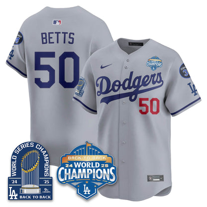 LAD 2025 World Series Champions Jersey - 9x Champs - All Stitched-DTD