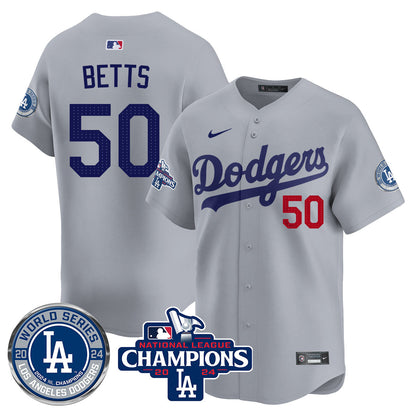 LAD World Series NL Champions Jersey - All Stitched-DTD