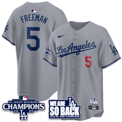 LAD 2025 NL West Division Champions Jersey - All Stitched-DTD