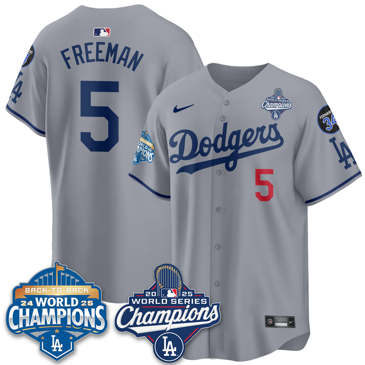 LAD 2025 World Series Champions Jersey - All Stitched-DTD