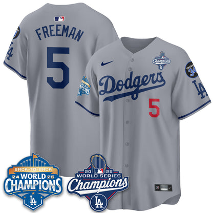 LAD 2025 World Series Champions Jersey - All Stitched-DTD