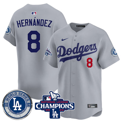 LAD World Series NL Champions Jersey - All Stitched-DTD
