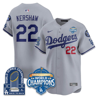 LAD 2025 World Series Champions Jersey - 9x Champs - All Stitched-DTD