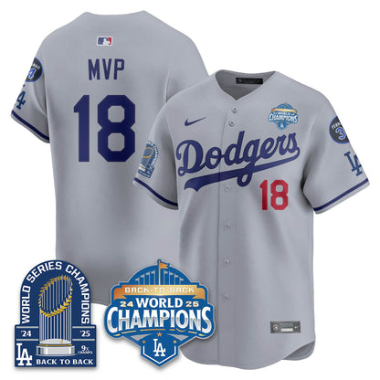 LAD 2025 World Series Champions Jersey - 9x Champs - All Stitched-DTD