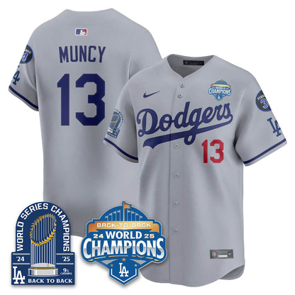 LAD 2025 World Series Champions Jersey - 9x Champs - All Stitched-DTD