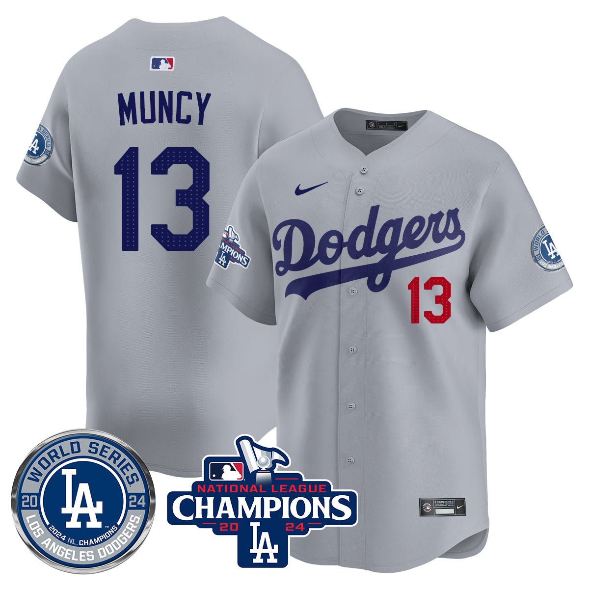 LAD World Series NL Champions Jersey - All Stitched-DTD
