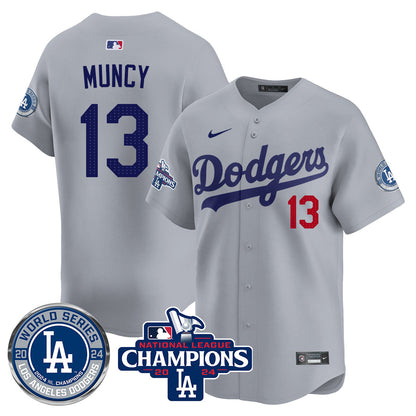 LAD World Series NL Champions Jersey - All Stitched-DTD