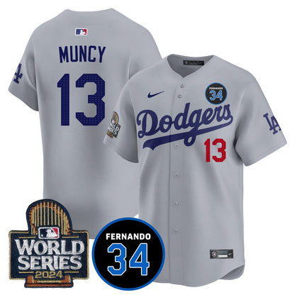 Dodgers Fernando Valenzuela Memorial Jersey - All Stitched-DTD