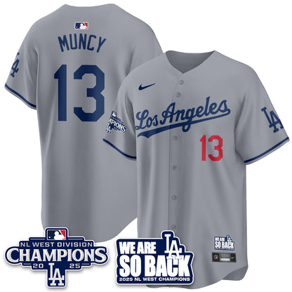 LAD 2025 NL West Division Champions Jersey - All Stitched-DTD