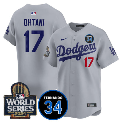 Dodgers Fernando Valenzuela Memorial Jersey - All Stitched-DTD