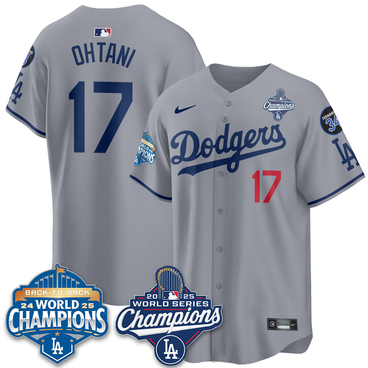 LAD 2025 World Series Champions Jersey - All Stitched-DTD