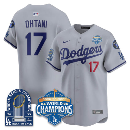 LAD 2025 World Series Champions Jersey - 9x Champs - All Stitched-DTD