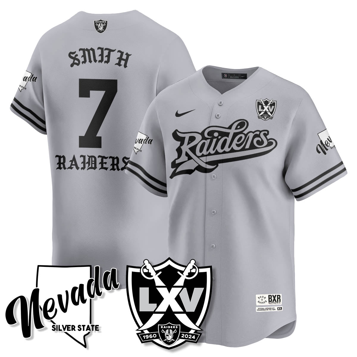 LVR Born x Raised Baseball Jersey - All Stitched-DTD