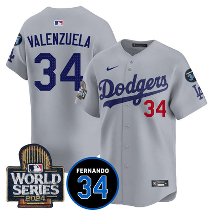 Dodgers Fernando Valenzuela Memorial Jersey - All Stitched-DTD